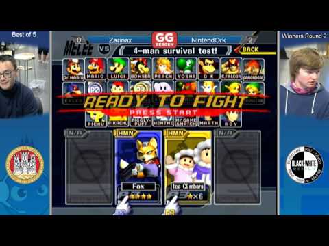 GG Bergen LXVII - Zarinax (Fox, Peach) vs NintendOrk (Ice Climbers) - Winners Round 2 - Melee