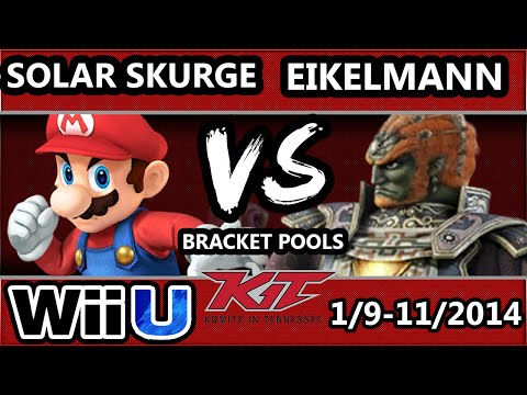 KiT 15 - Eikelmann (Ganondorf) Vs. Solar Skurge (Mario) SSB4 Pool 6 - Smash 4 Wii U