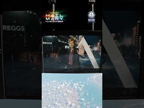 A new Guinness World Records title has been achieved for the Highest Altitude IMAX Film trailer!