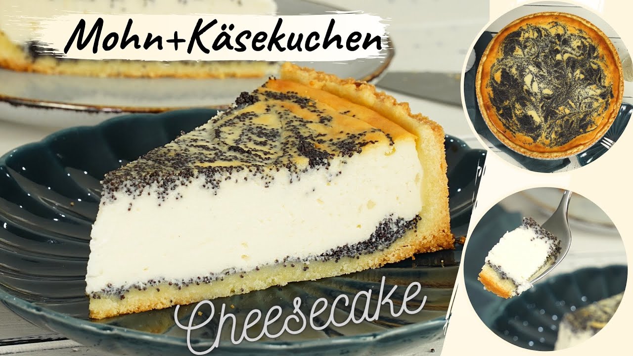 Mohn-Käsekuchen - Einfache Rezepte