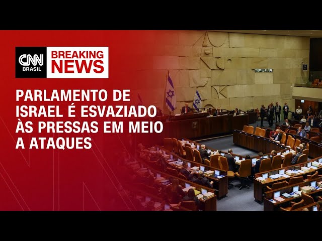 Parlamento de Israel é esvaziado às pressas em meio a ataques | BRASIL MEIO-DIA