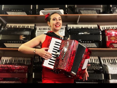 HOHN1304RED - Red Hohner Hohnica 1304-RED Piano Accordion MM 26 48 $699