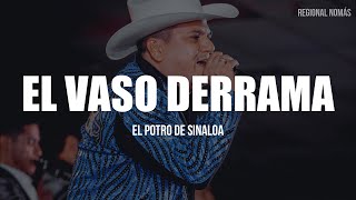 El Potro De Sinaloa - El Vaso Derrama (LETRA)