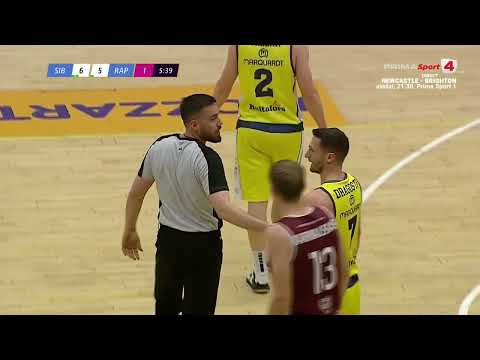 Liga Naţională de baschet: BCU Sibiu - Rapid 74-79. Înregistrarea partidei