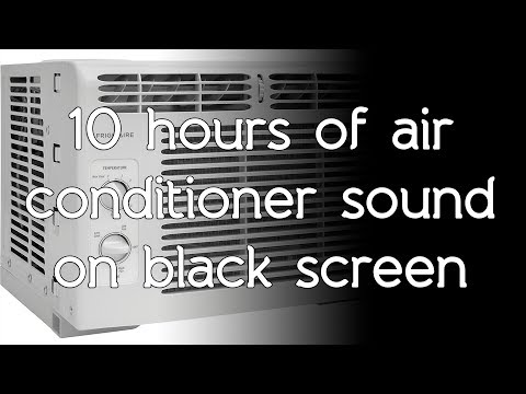 🎧 Air Conditioner sound on black screen dark screen high quality white noise ASMR