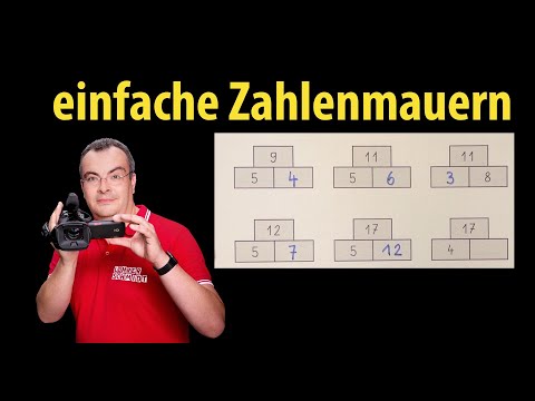 einfache Zahlenmauern - Grundschule - Klasse 1