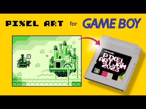 Making pixel art for an ACTUAL Game Boy Cartridge! | GB Art Jam 2023