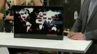 Lunartec Digitale Weltzeit-Uhr mit 24 Weltstädten