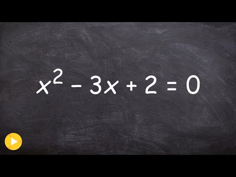Solving a quadratic equation by factoring