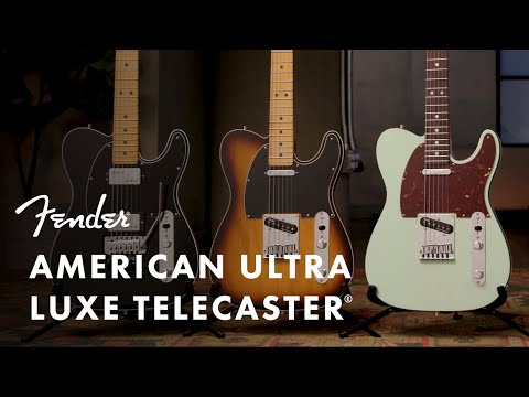 Fender American Ultra Luxe Telecaster Floyd Rose HH, Mystic Black w/ Case image 4