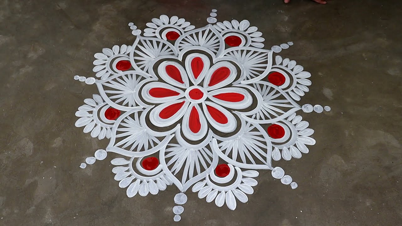 laxmi puja special floor alpana rangoli by shyamali rangoli art