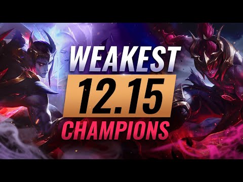 10 Worst Champion Predictions for Patch 12.15 - League of Legends