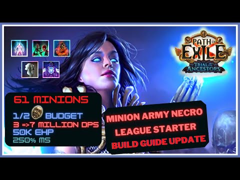 CHEAP, EASY, STRONG MINION ARMY NECRO LEAGUE STARTER - Path of Exile 3.22 - Trial of the Ancestors