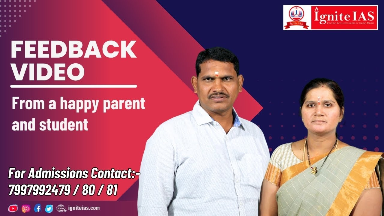 Parents feedback for Ignite | feedback for college results | Ptm feedback from parents