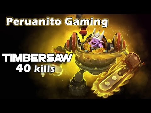 Timbersaw Best Moment 40 kills Dota 2