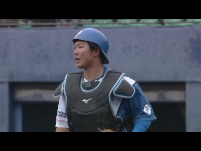 【ファーム】これぞ捕手の魅せどころ!! ファイターズ・進藤勇也 魅惑の強肩で盗塁阻止!!  2024年3月23日 北海道日本ハムファイターズ 対 読売ジャイアンツ
