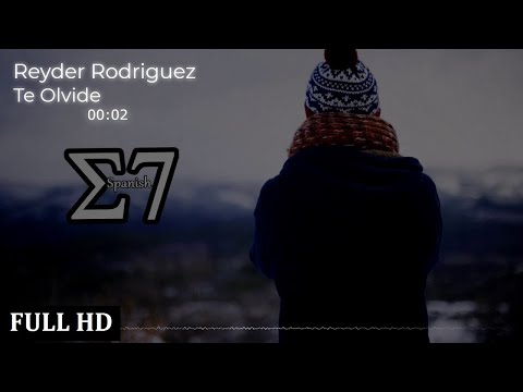 Reyder Rodriguez - Te Olvide 🎧Studio7 Andina Romantic 🎼🎹 FULL HD