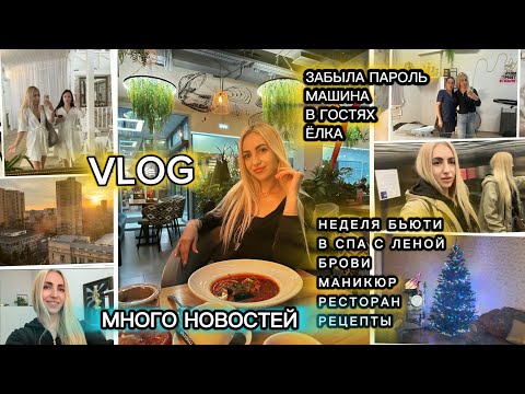 VLOG/ МНОГО НОВОСТЕЙ/ МОИ БЬЮТИ / ЗАБЫЛА ПАРОЛЬ/ В СПА / БРОВИ / МАНИКЮР/ В ГОСТЯХ / РЕСТОРАН / ЁЛКА