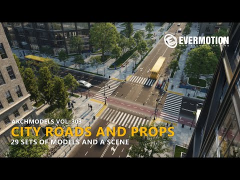 Archmodels vol. 303 - City Roads 3D Models