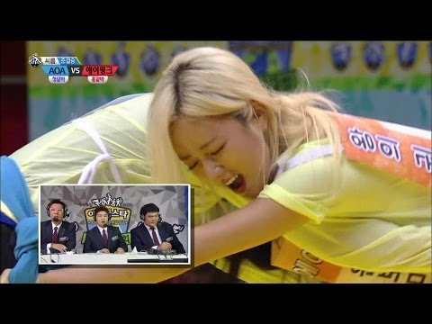 【TVPP】 Bo Mi(Apink), Chan Mi(AOA) - Korean wrestling Semifinal, 씨름 준결승 @ Idol Star Championships
