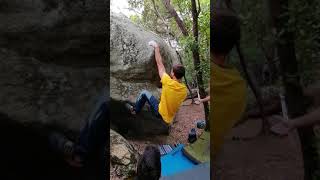 Video thumbnail of Problem 43 (Cova del 8). Can Bruguera