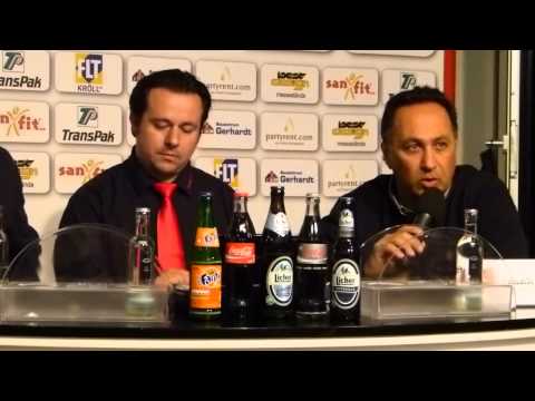 *5. DEL2 - Spieltag* EC Bad Nauheim - EVL Landshut 4:5 (0:2, 2:0, 2:3) Pressekonferenz