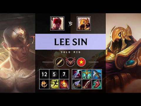 Lee Sin Mid vs Azir - VN Grandmaster Patch 25.10