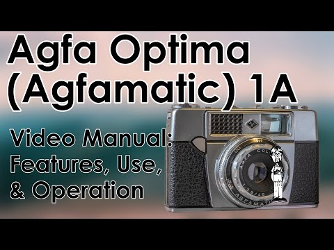 Agfa Optima 1A (Agfamatic 1A) Video Manual: Take a Photo, Film, the Lens, Flash, Double Exposures