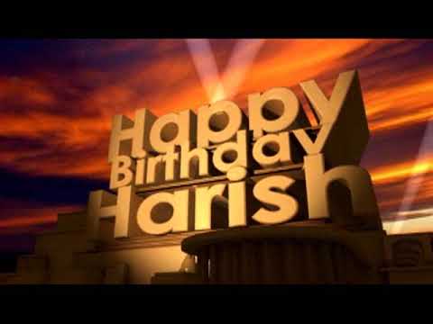 Happy Birthday Harish