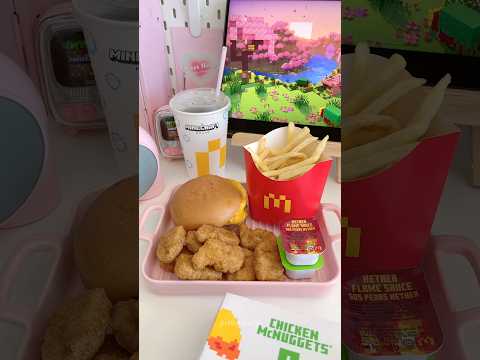 minecraft x mcd 🍔🍟🪨⛏ #asmr #kawaii #minecraft #mcdonalds #shorts #aesthetic #cute