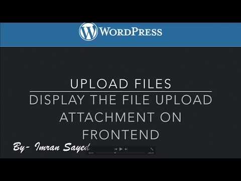 6 Display Attachment from database to WordPress frontend
