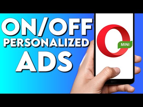 How To Turn On / Off Personalized Ads on Opera Mini Browser Phone App
