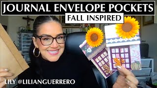 New Whimsical FALL Inspired Little House Envelope Pockets