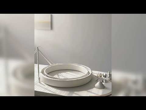 French White Plaster Chandelier By Loonglight