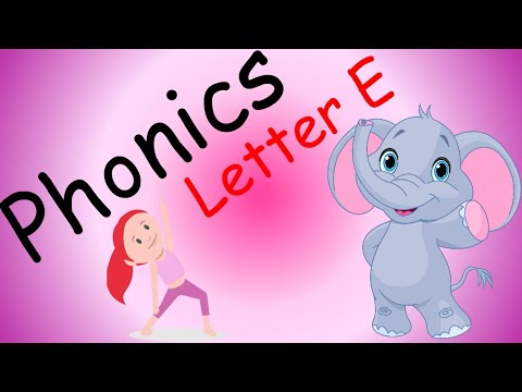 Kids vocabulary - words starting with letter E - Alphabet song | Learn phonics for kids