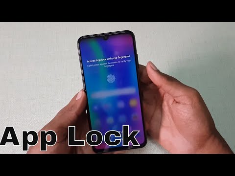 Honor 10 Lite App Lock using Fingerprint scanner & Face Unlock