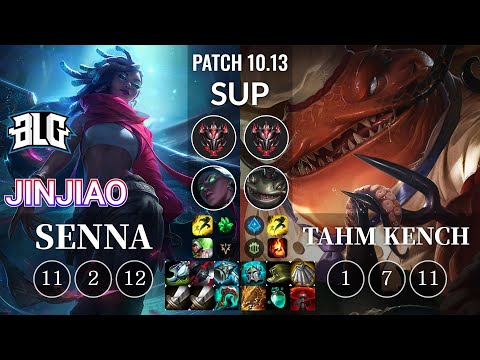 BLG Jinjiao Senna vs Tahm Kench Sup - KR Patch 10.13