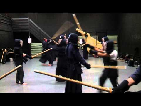 YUKD Kendo camp, Day 2 (01.12.2013) : Newbies - first time in bogu