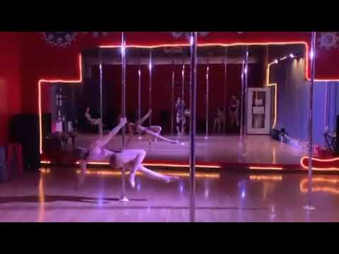Danceclub Asheville Zoom pole dance show - Diana - Wicked Game