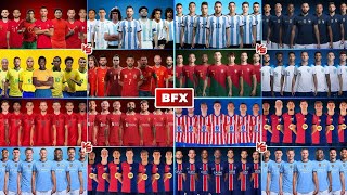 PORTUGAL vs ARGENTINA vs BRAZIL vs SPAIN LEGENDS | RONALDO vs MESSI vs NEYMAR COMPARISON (FULL 04)