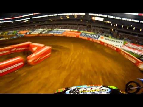 GoPro HD:  AJ Catanzaro Race - Arlington Monster Energy Supercross 2011
