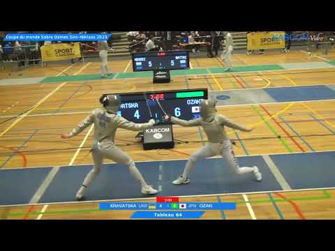 Sint Niklaas World Cup 2023 SWS - L64 - Olena Kravatska UKR v Ozaki Seri JPN