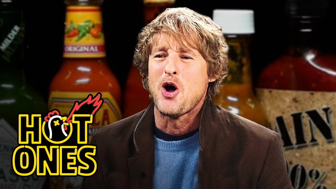 Owen Wilson Feels the Walls Closing In While Eating Spicy Wings | Hot Ones