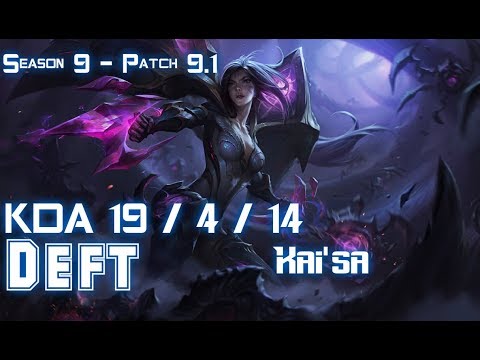 Deft KAI'SA vs EZREAL ADC - Patch 9.1 KR Ranked