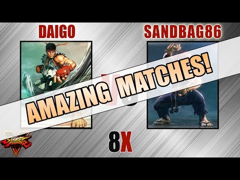 SFV - Daigo [Ryu] VS SandBag86 [Akuma] - AMAZING MATCHES!