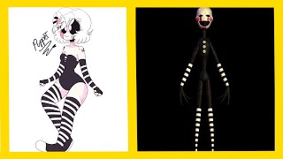 Five Nights at Freddy&#39;s: Sister Location Characters As Human ▶ MY Styles Challenge #FNAFARMY