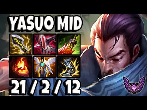 Yasuo MID vs Ahri [ OTP ] Lol Korea Master Patch 12.23 ✅