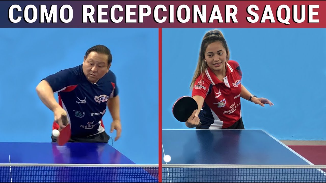 Como recepcionar saque lateral no tênis de mesa(ping pong)