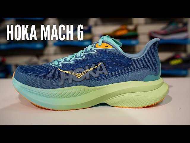 Vídeo relacionado con HOKA ONE ONE 1147790-DHN Mach 6 Hombre Downpour/Thunder Cloud EU 41 1/3