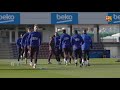 Saturday's Training of Fc Barcelona before Granada with Quique Setién